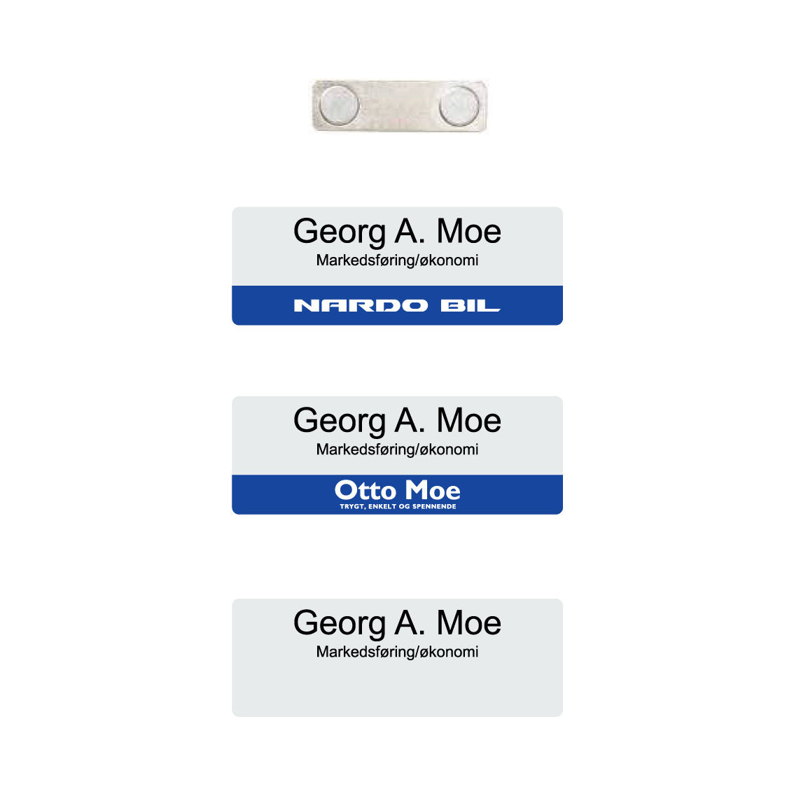 Magnetisk navneskilt